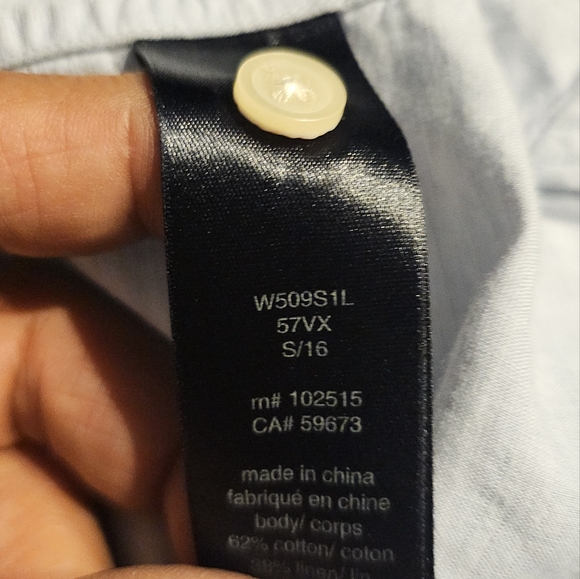 John Varvatos men short sleeve light blue XL - Picture 4 of 5